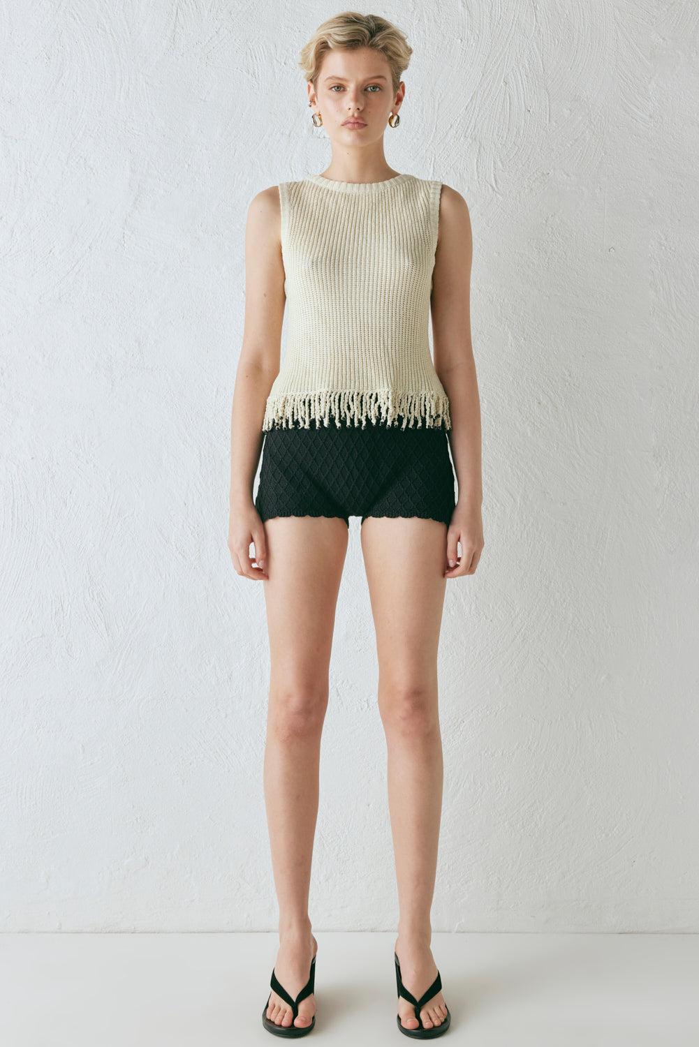 Coco Knit Top Natural Product Image