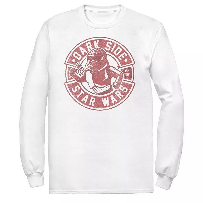 Men's Star Wars The Rise of Skywalker Sith Trooper Cartoon Long Sleeve Graphic Tee, Size: 3XL, White Product Image