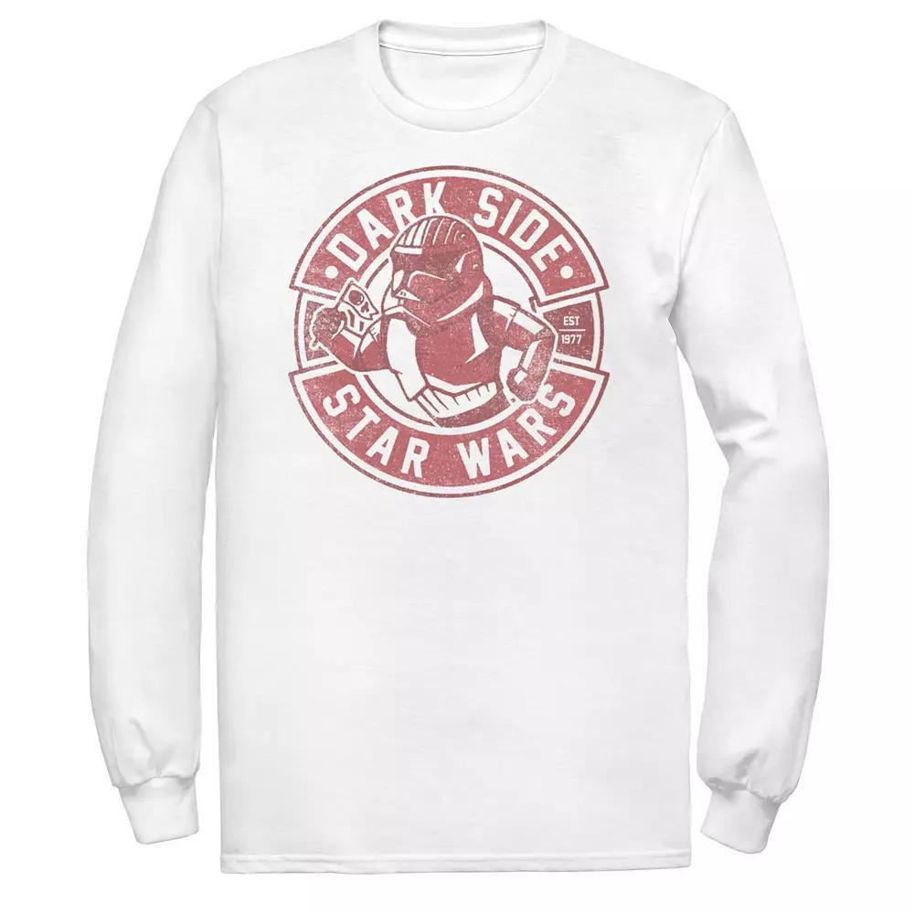 Men's Star Wars The Rise of Skywalker Sith Trooper Cartoon Long Sleeve Graphic Tee, Size: 3XL, White Product Image