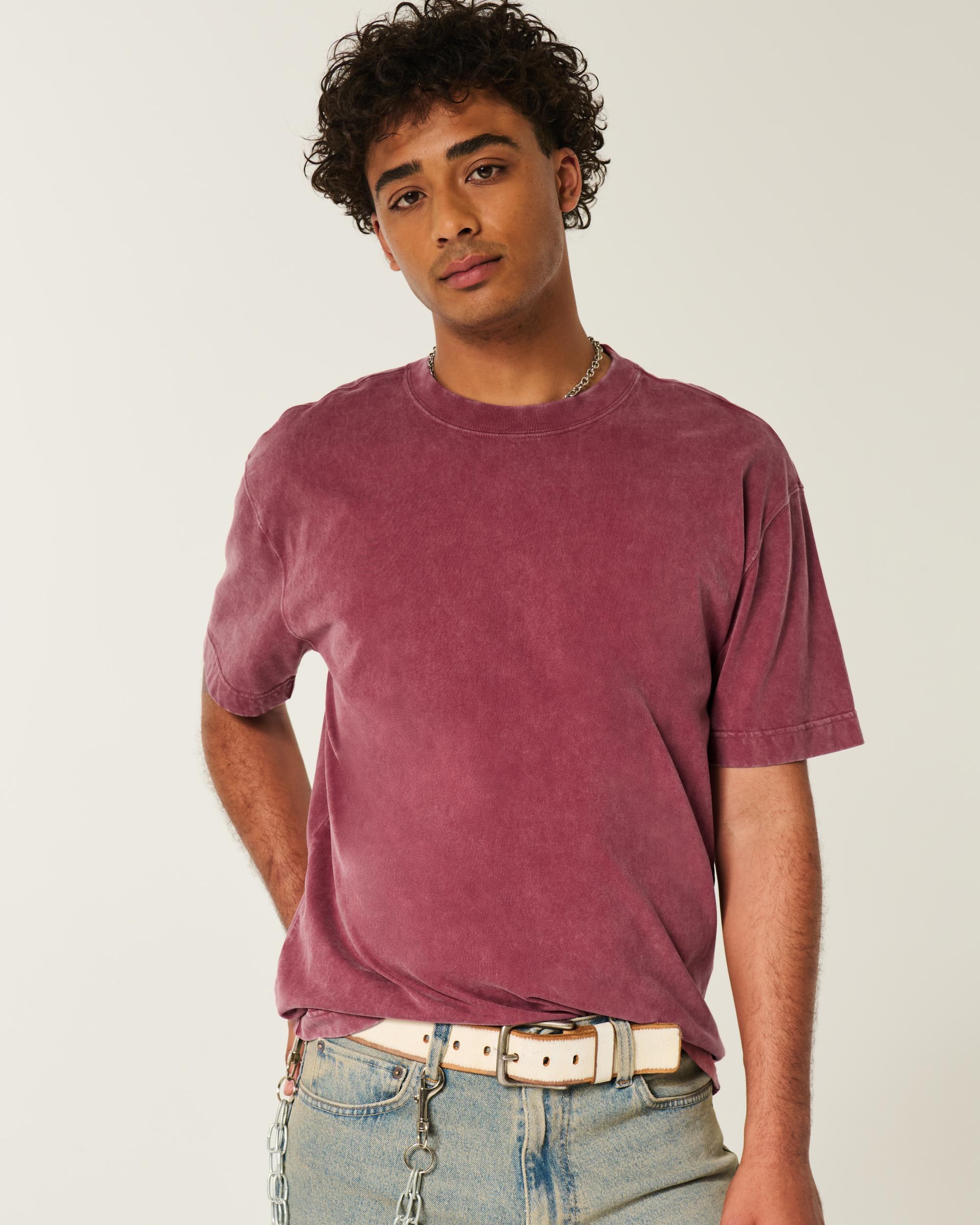 Boxy Heavyweight Camo Crew T-Shirt Product Image