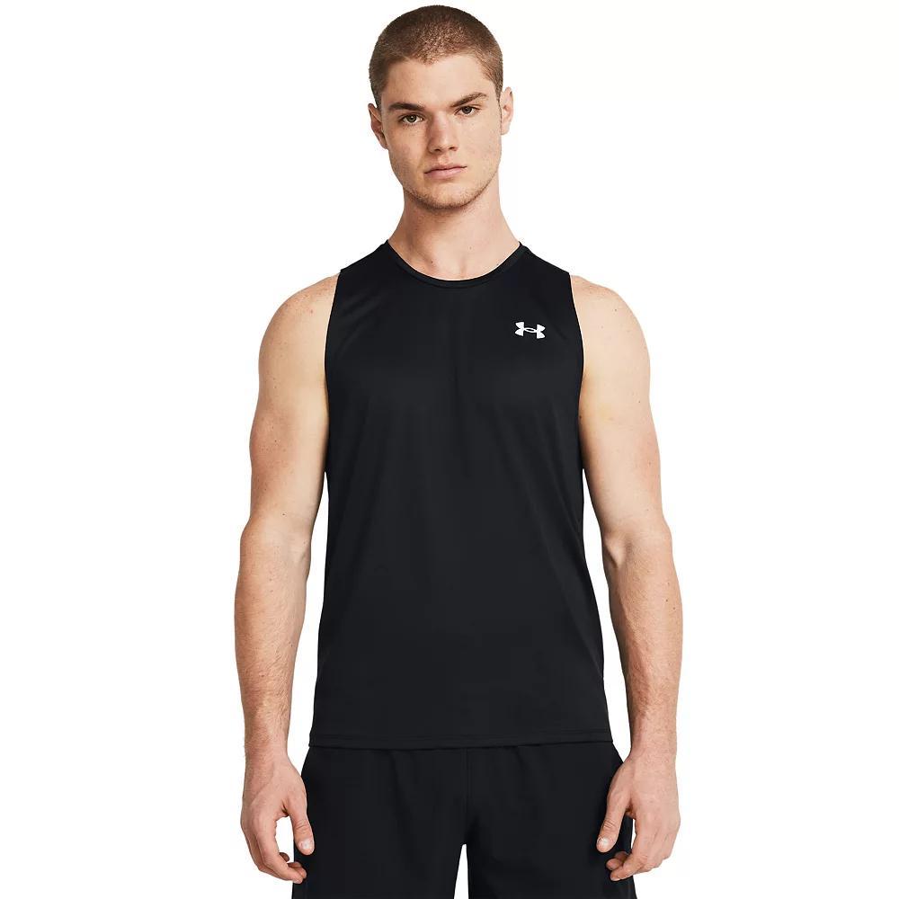 Men's Under Armour Tech™ Muscle Tank Top, Size: Large, Black Product Image