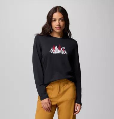 Columbia Womens Ruby Springs Graphic Long Sleeve T-Shirt- Product Image