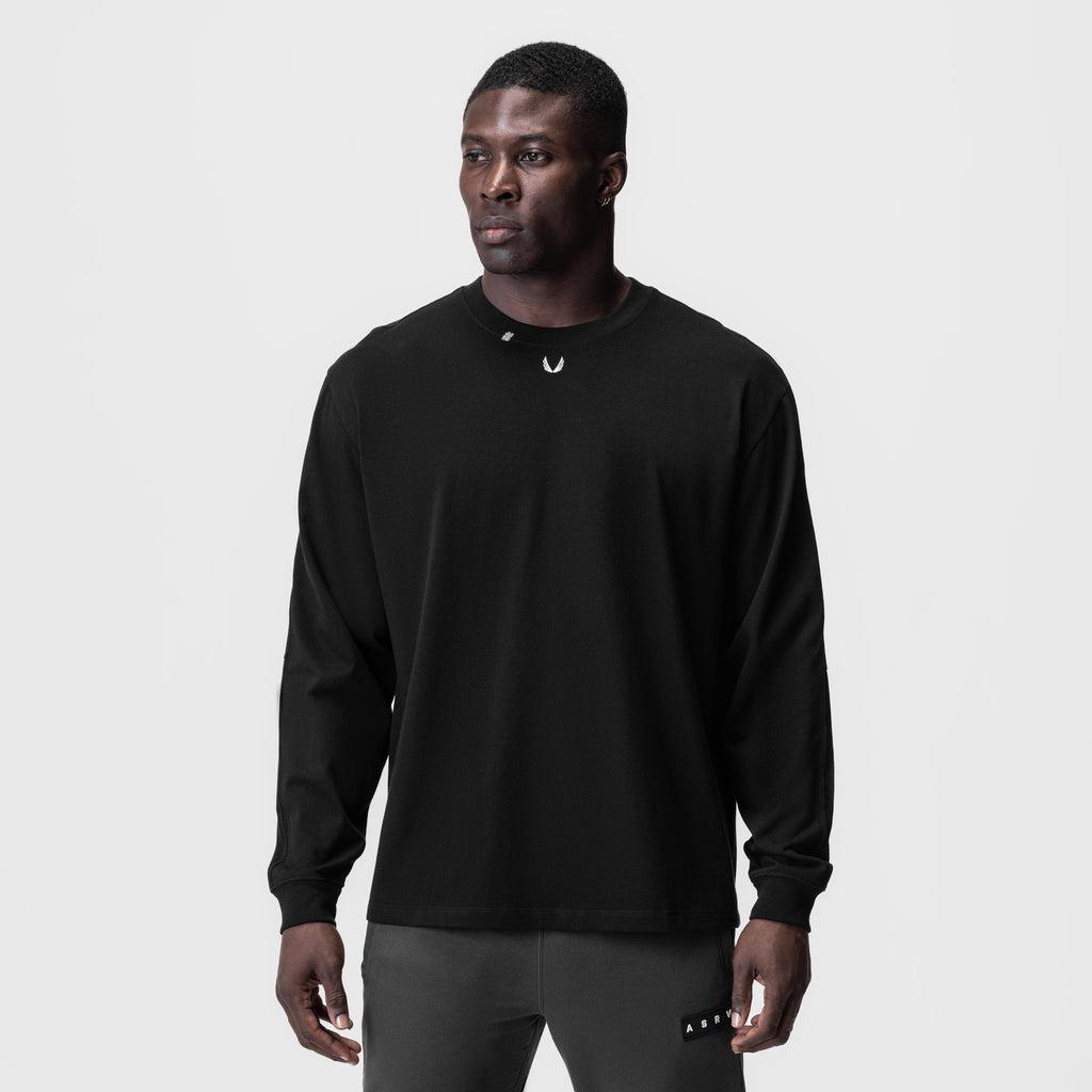 0851. Tech Essential™ Relaxed Long Sleeve - Black/White "OTWR" Product Image