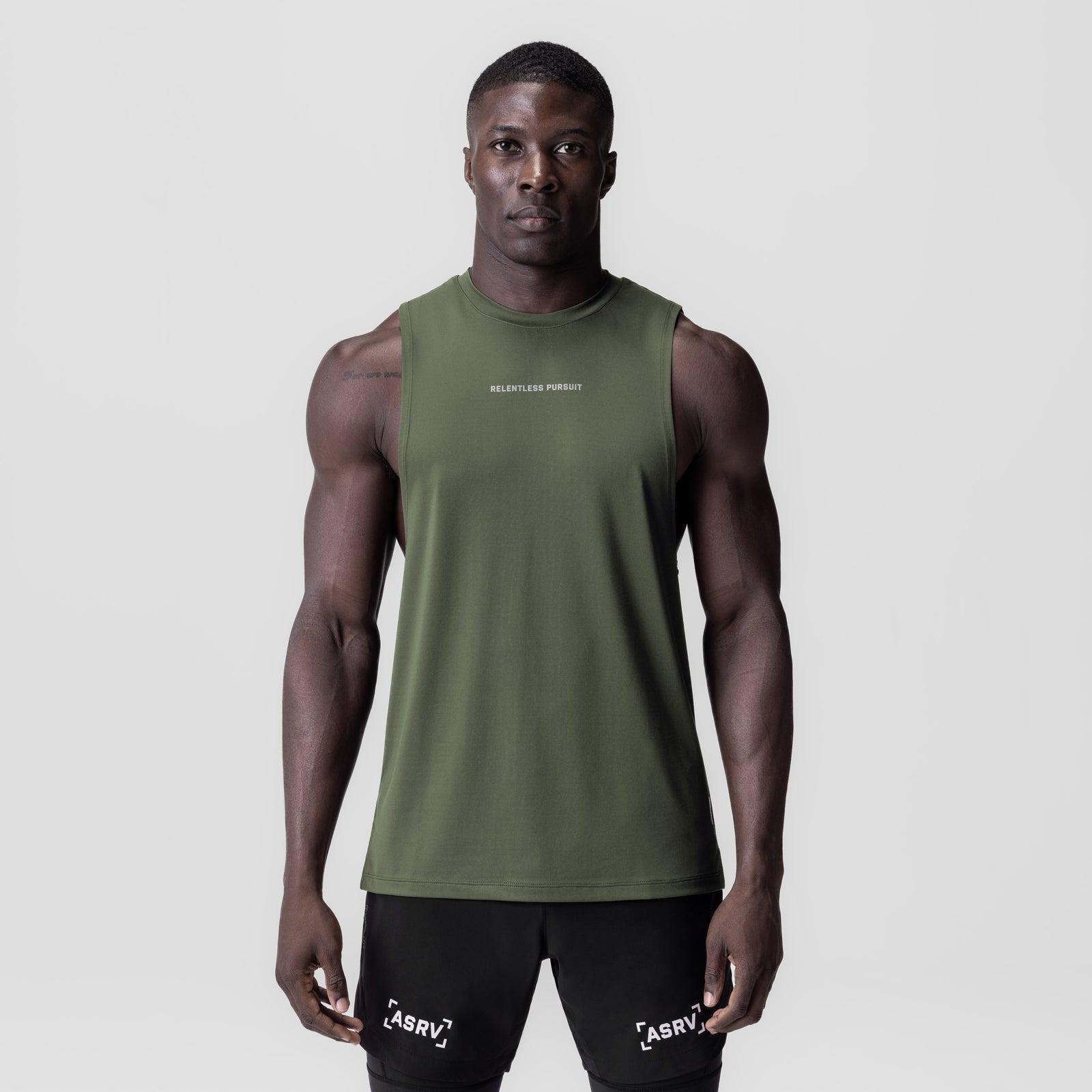 0837. 3D-Lite® 2.0 Lycra® Muscle Tank - Olive "RP" Product Image