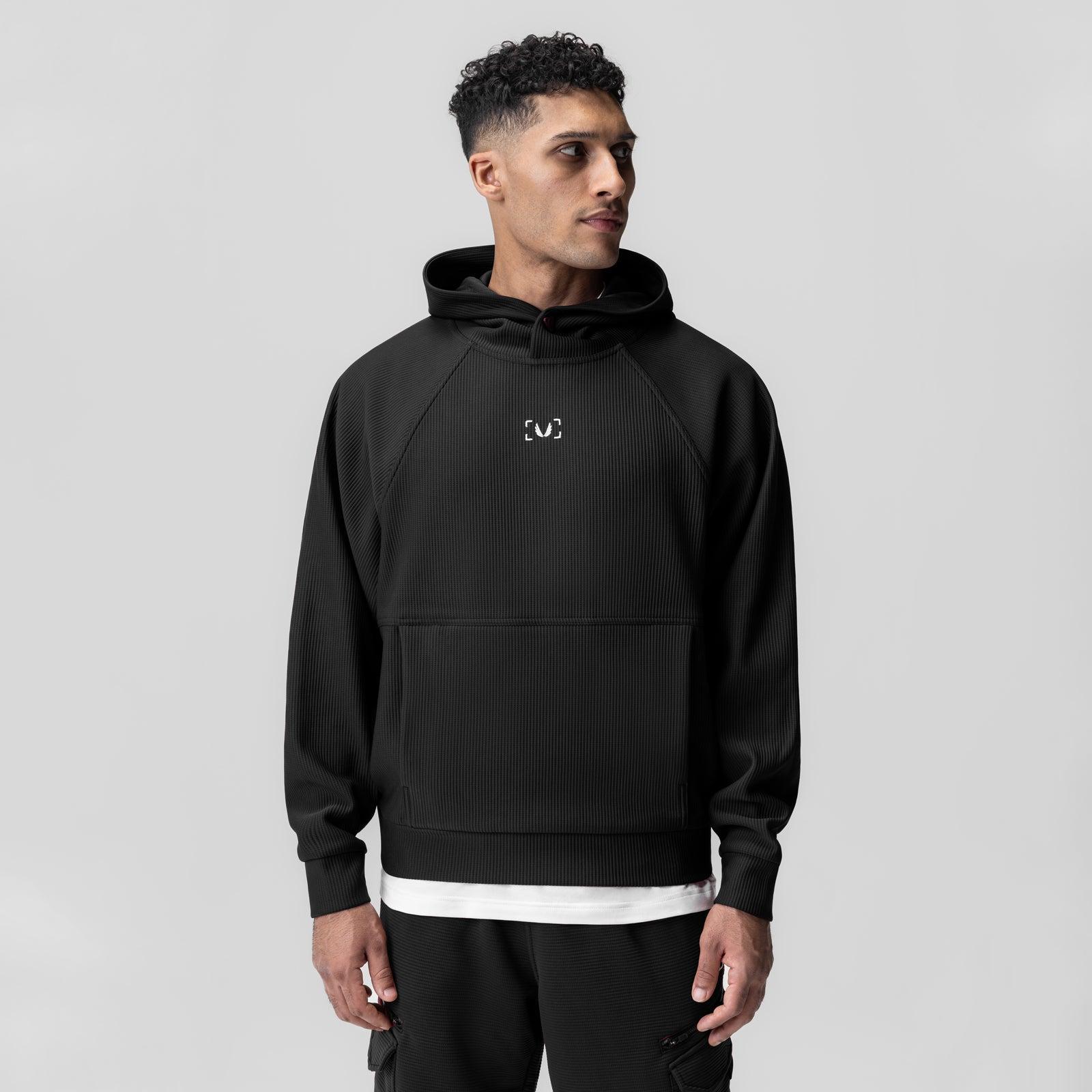 1019. Deltapeak® Oversized Hoodie - Black Product Image