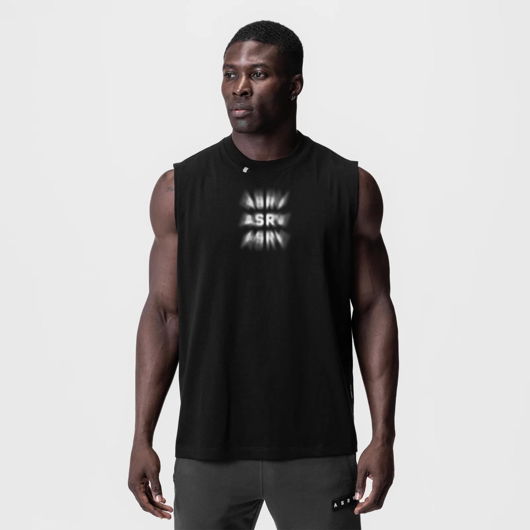 0807. Tech Essential™ Relaxed Cutoff - Black "Chaos Theory" Product Image