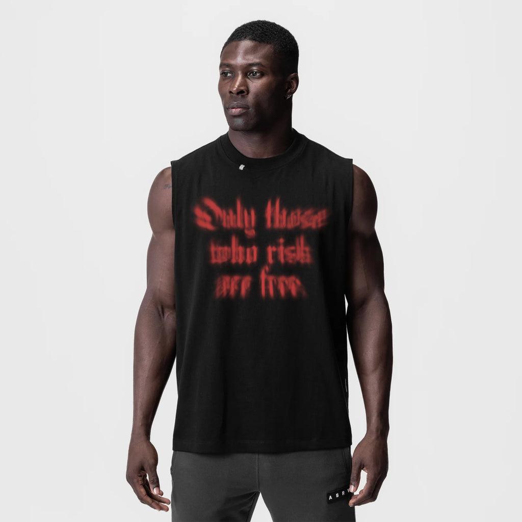 0807. Tech Essential™ Relaxed Cutoff - Black "Blast Radius" Product Image