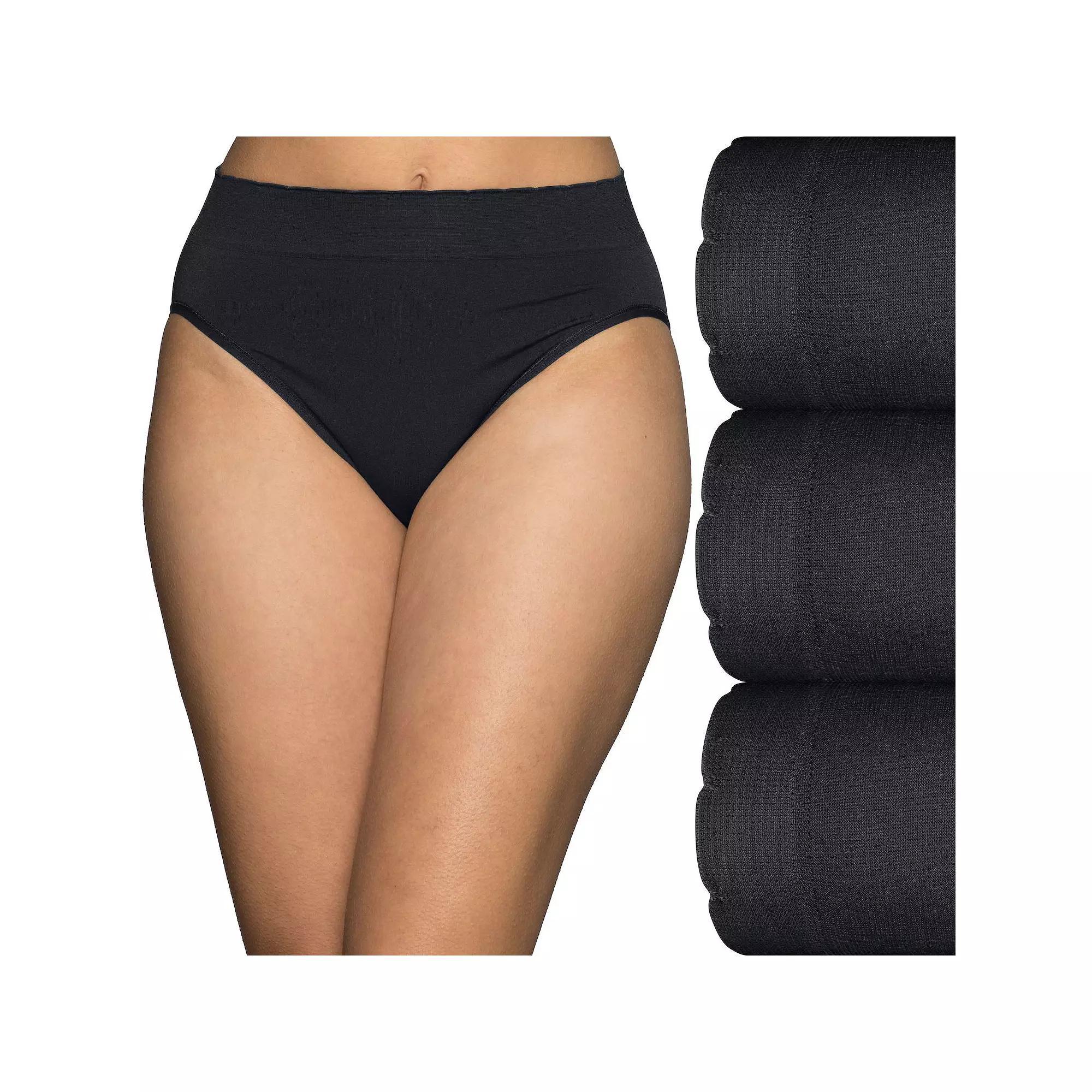 Vanity Fair Lingerie® No Pinch No Show Seamless Hi-Cut 3-Pack Brief Panty Set 13417, Women's,  Product Image