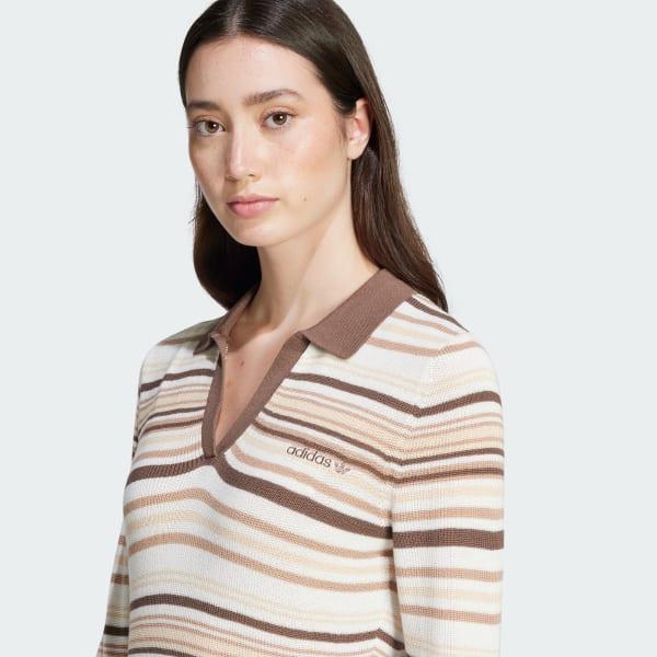 adidas POLO DRESS Earth Strata S Womens Product Image