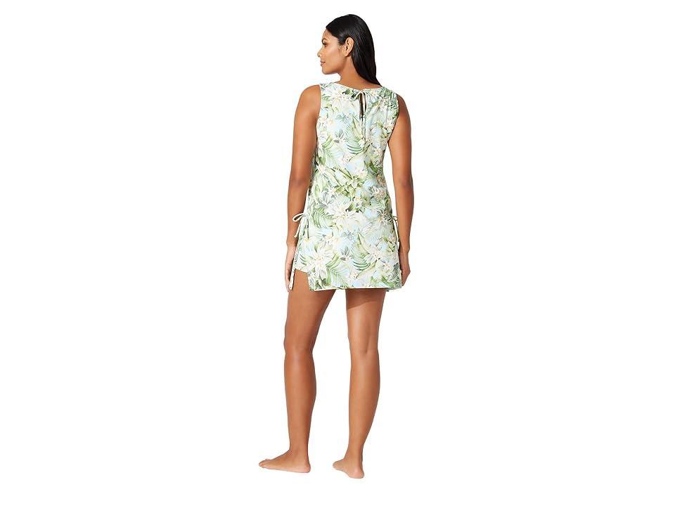 Tommy Bahama Paradise Fronds High Neck Romper (Light Swimming Pool) Women's Swimwear Product Image