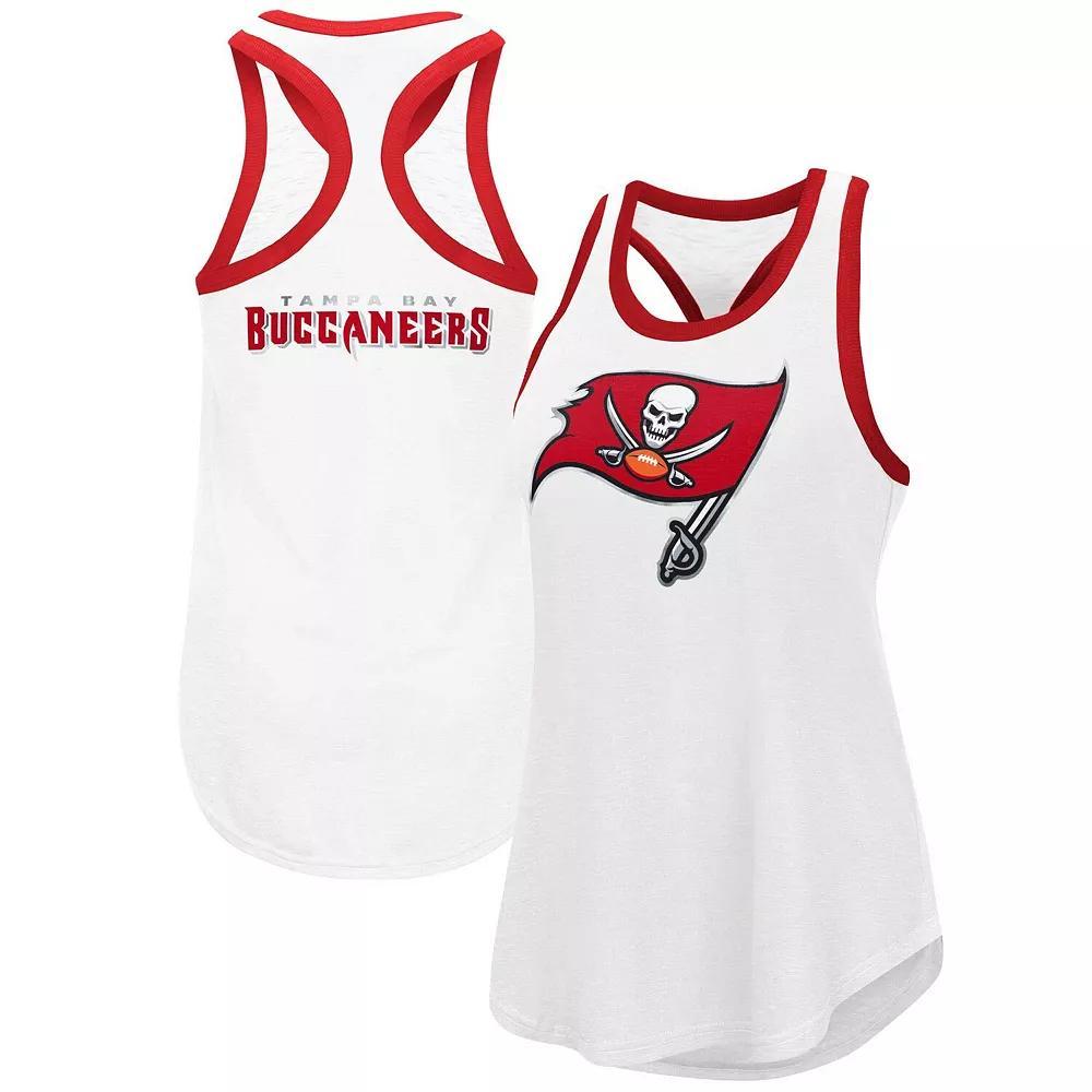 Women's G-III 4Her by Carl Banks White Tampa Bay Buccaneers Tater Tank Top, Size: XS Product Image