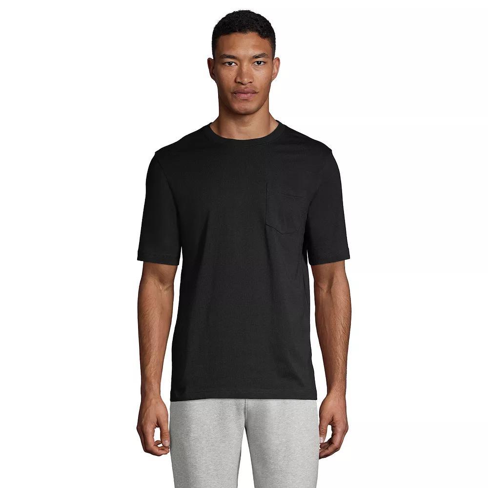 Big & Tall Lands' End Short Sleeve Super-T Pocket Tee, Men's,  Product Image