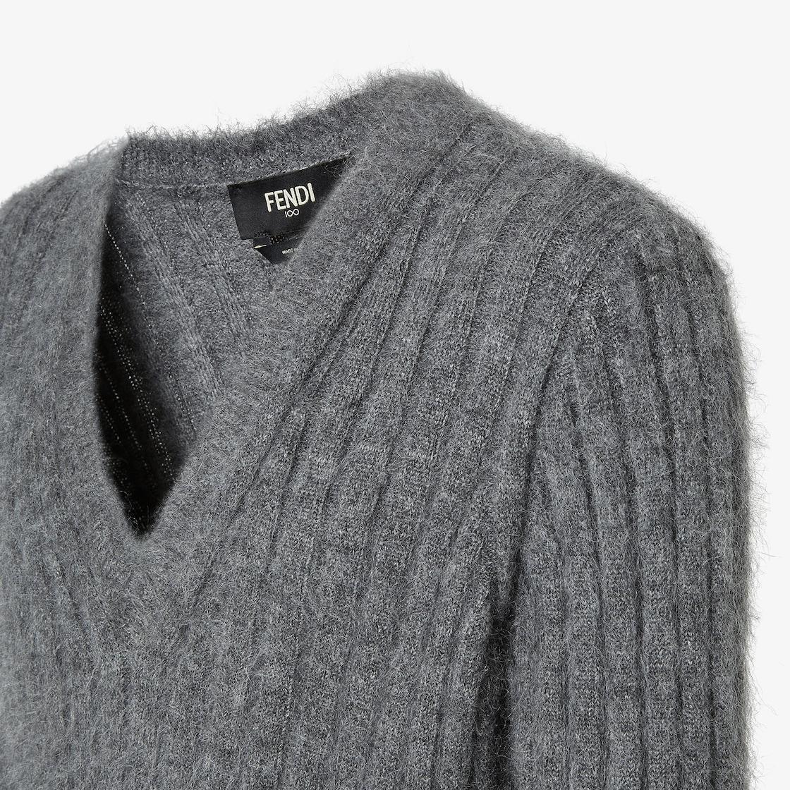 Sweater gray wool and mohair jumper Product Image