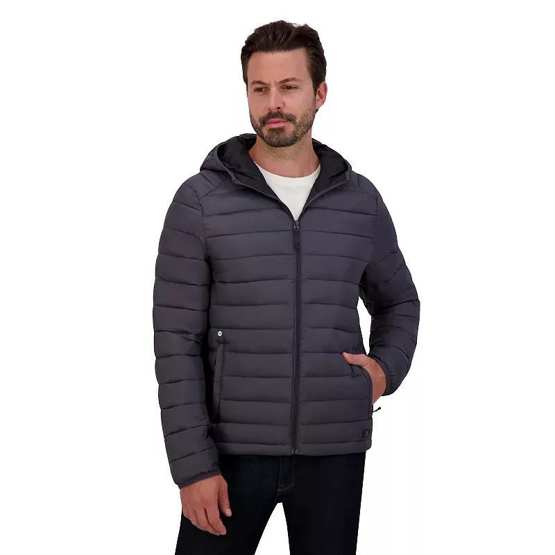 Men's ZeroXposur Hooded Quilted Puffer Jacket, Size: Medium, Grey Product Image