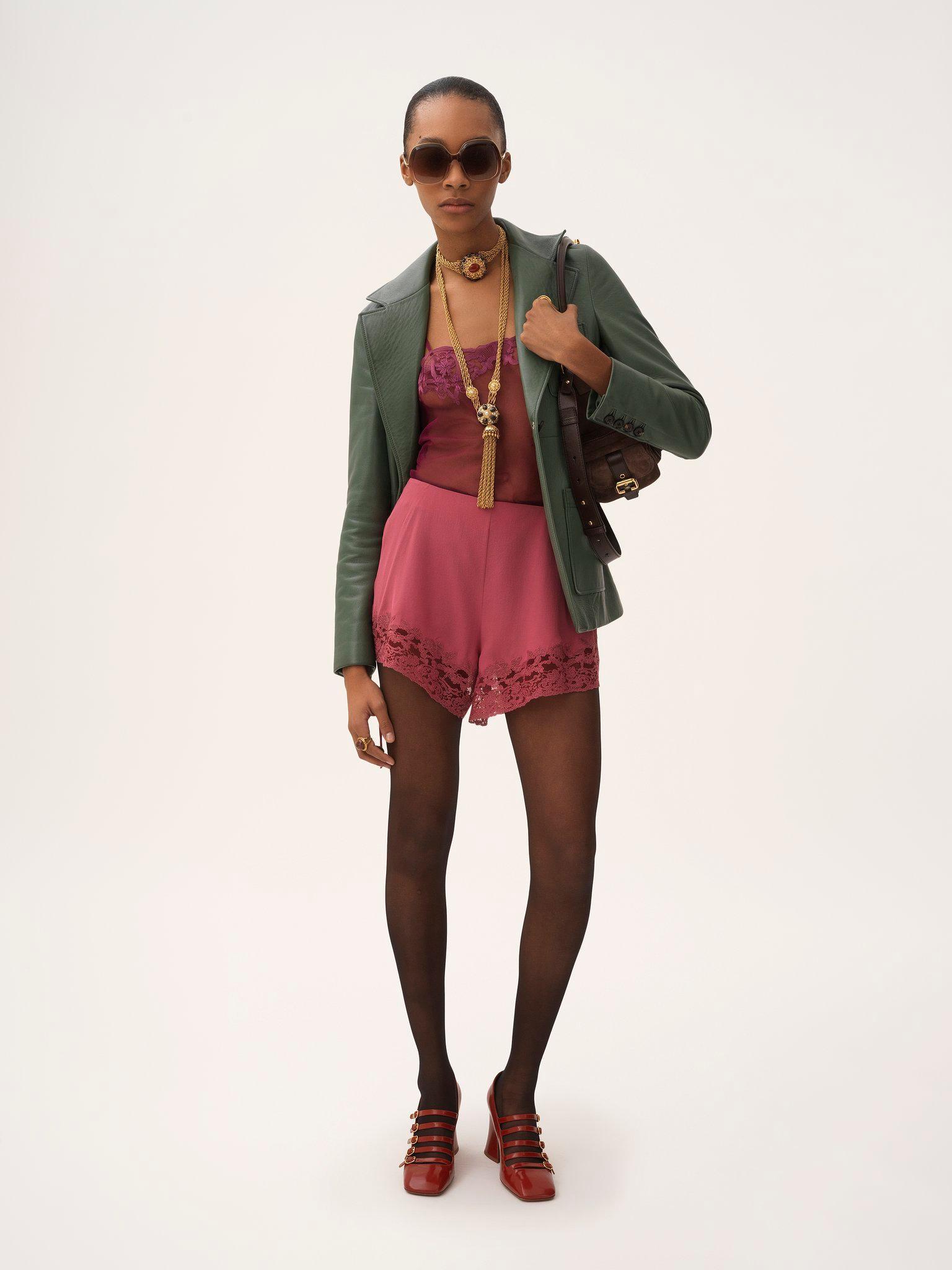 Tailored jacket in leather Product Image