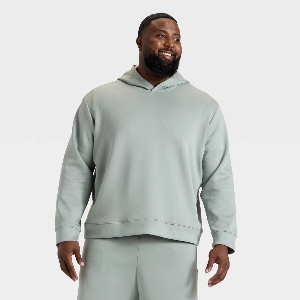 Men's Big Spacer Hoodie Sweatshirt - All In Motion™ Light Blue 3XL Product Image