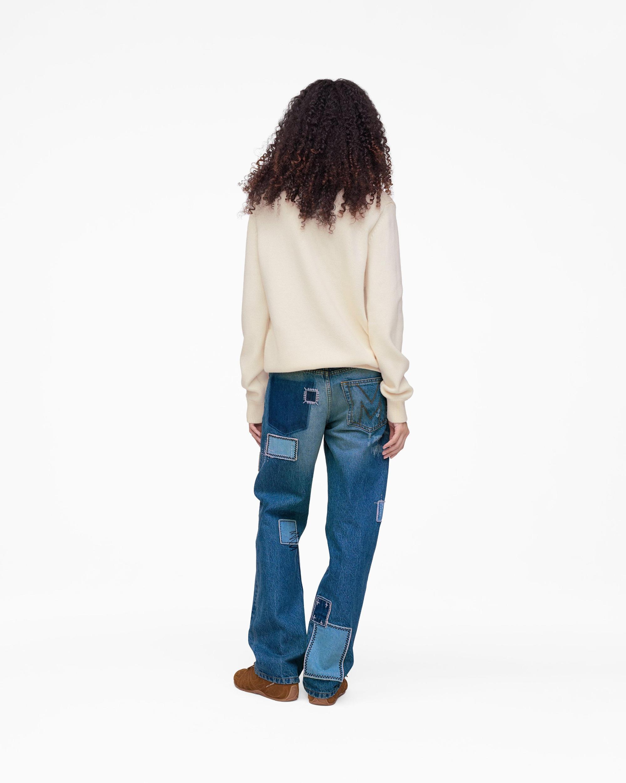 Patchwork Straight Jean Product Image