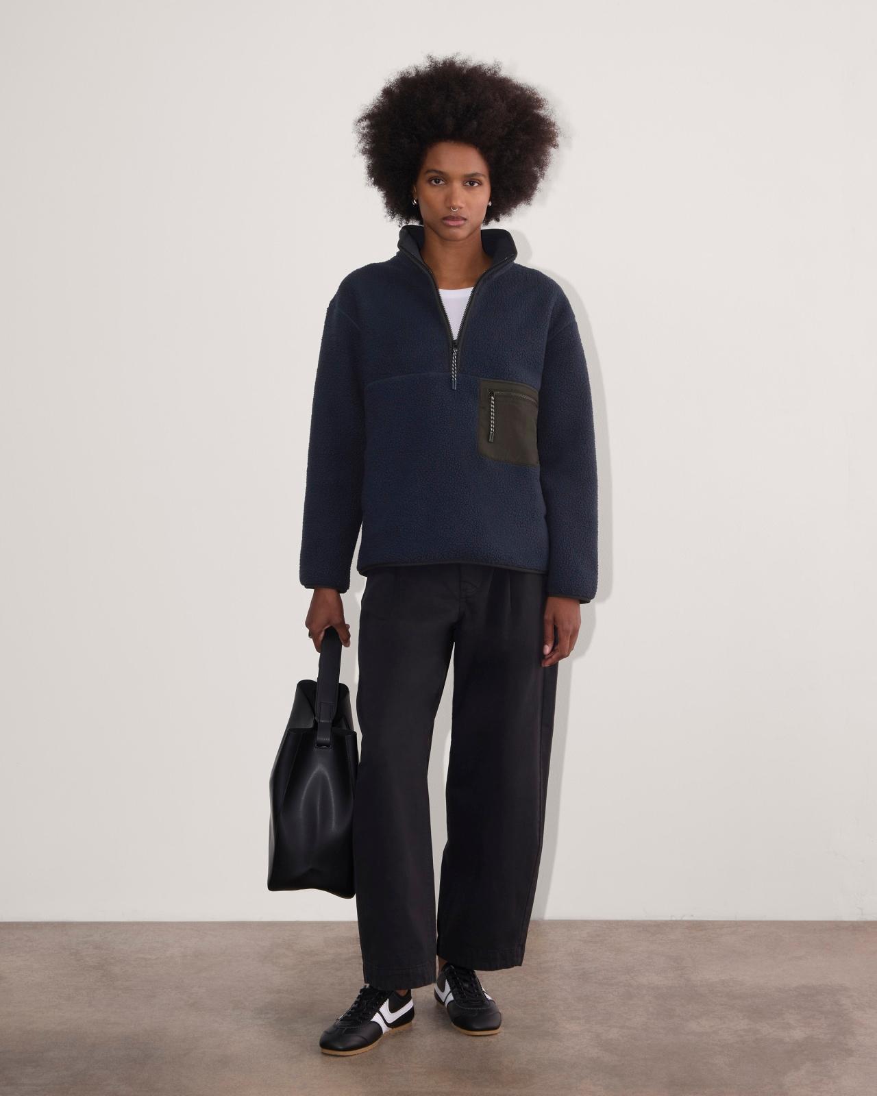 The ReNew Fleece Oversized Half-Zip Product Image