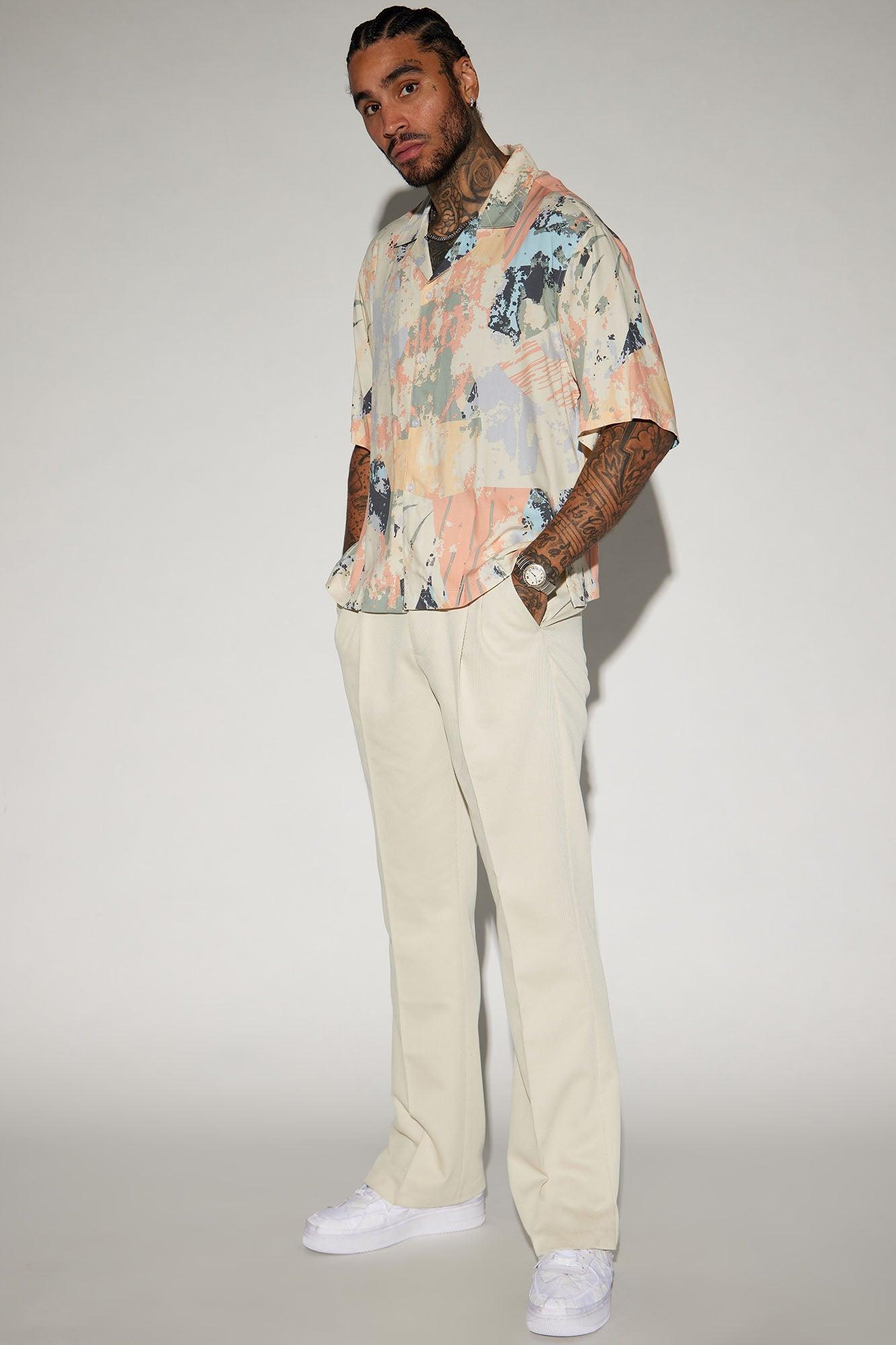 Open Canvas Button Up Shirt - Multi Color Product Image