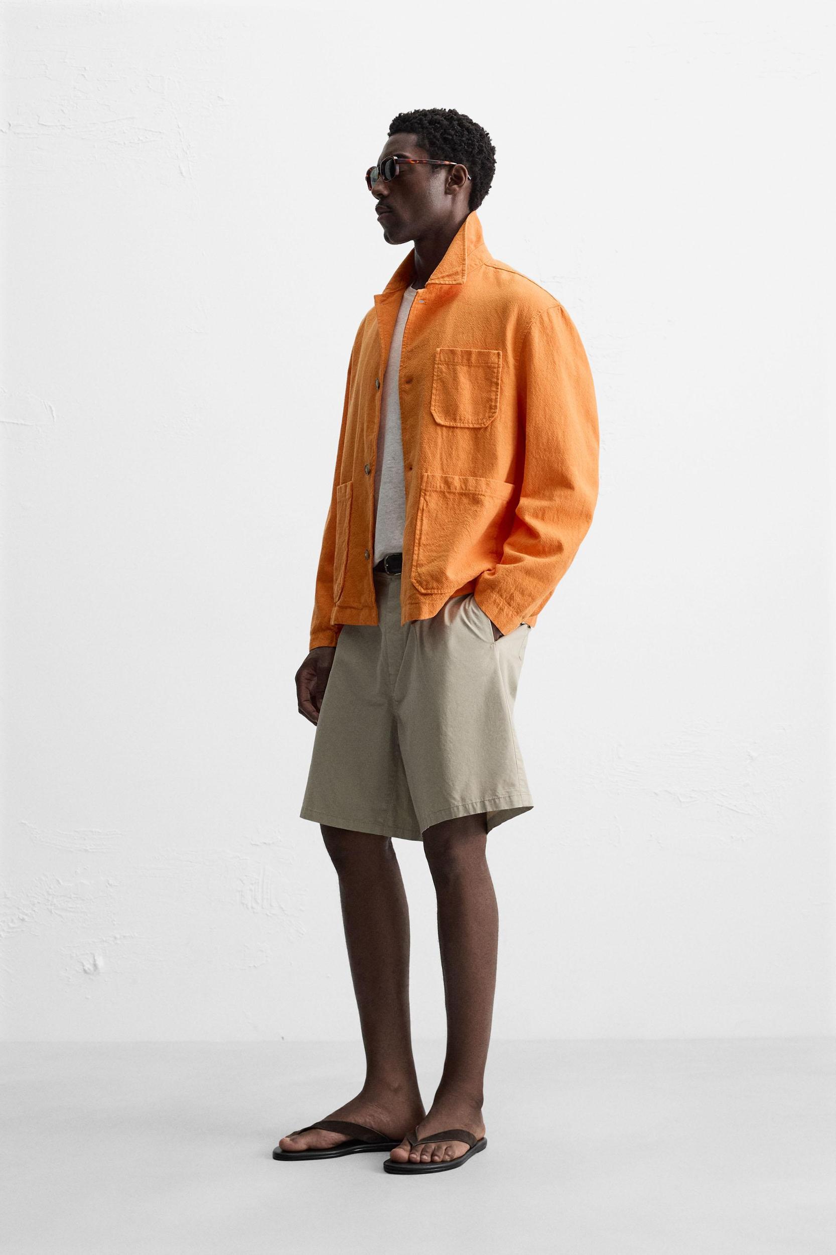LINEN - COTTON OVERSHIRT Product Image