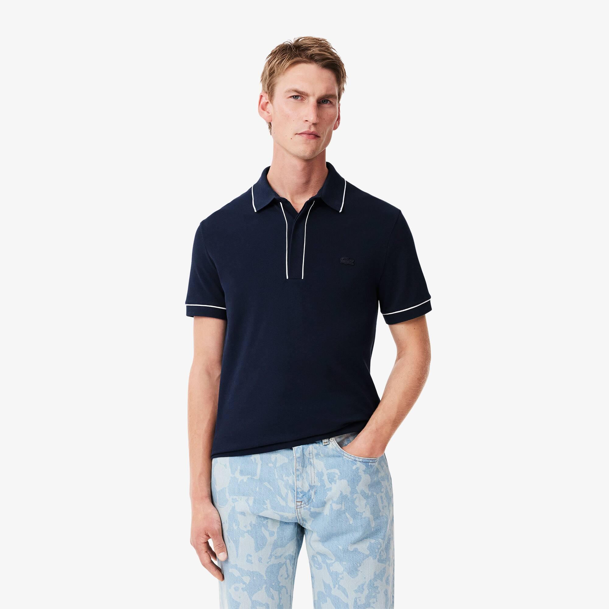 Regular Fit Paris Stretch Piqué Polo Shirt Product Image