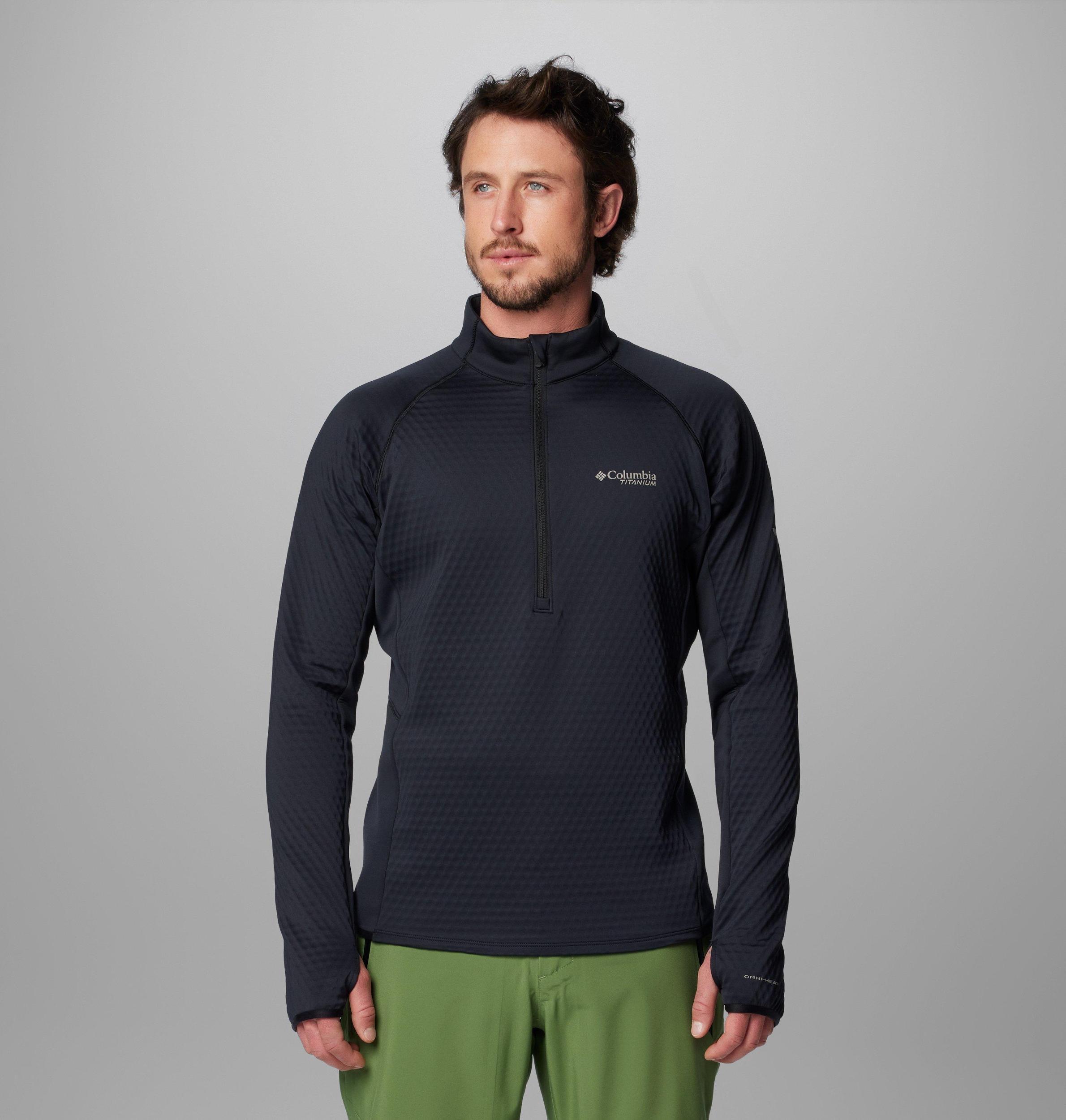 Columbia Mens Crystal Leaf Omni-Heat Helix Half Zip Pullover- Product Image