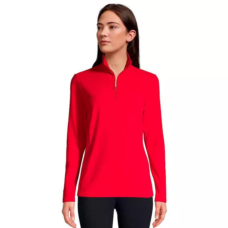 Petite Lands End 1/4-Zip Fleece Pullover, Womens Product Image