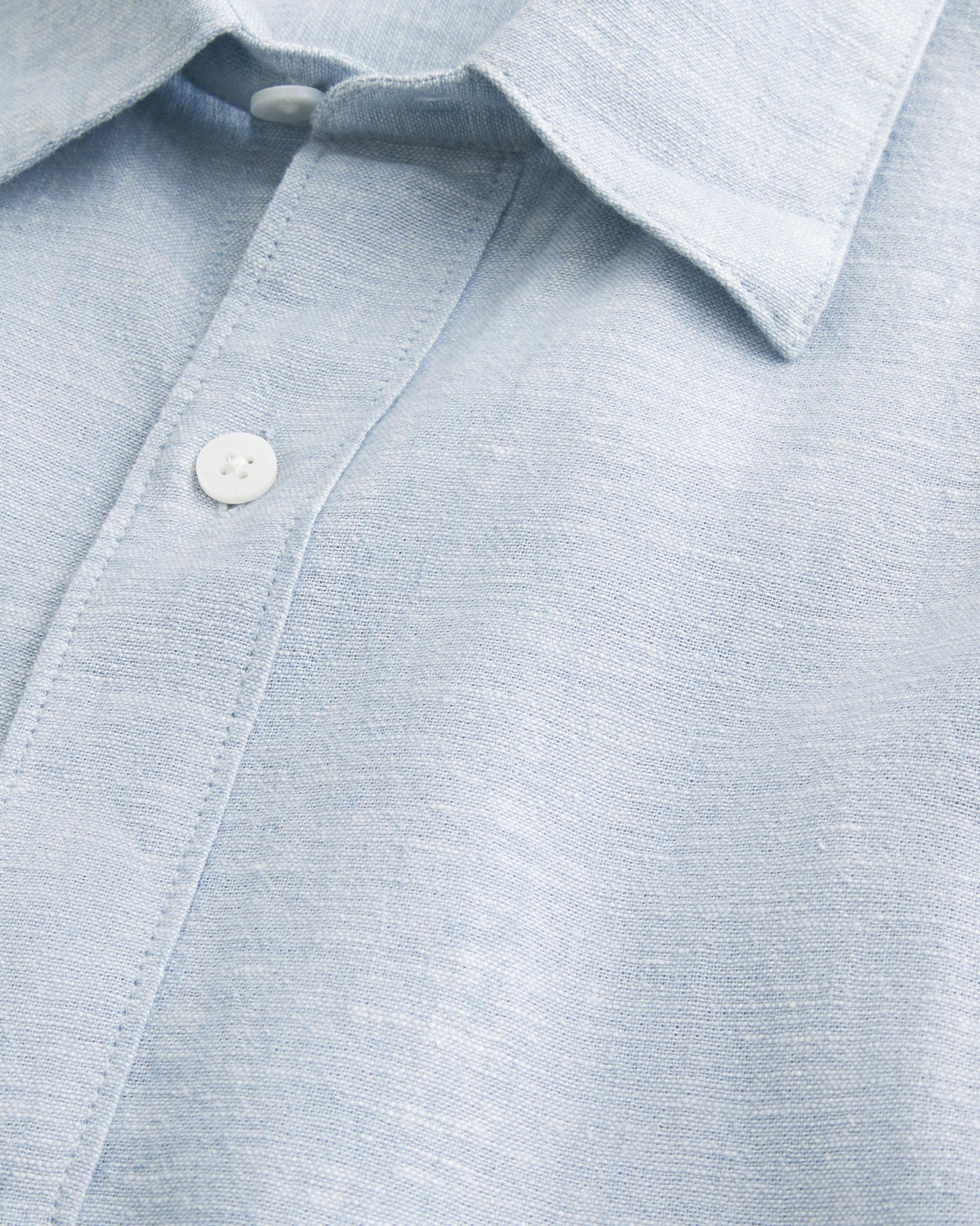 Linen-Blend Button-Through Shirt Product Image