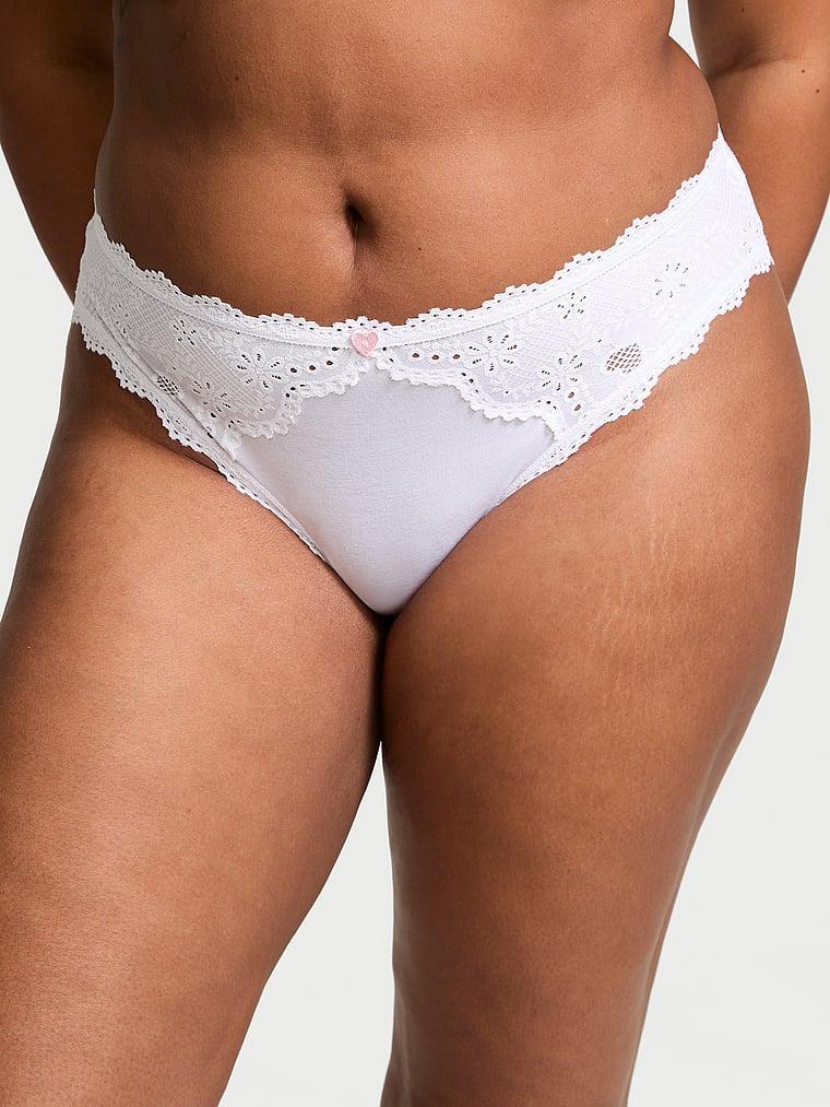 Heart Eyelet Cotton Bikini Panty Product Image