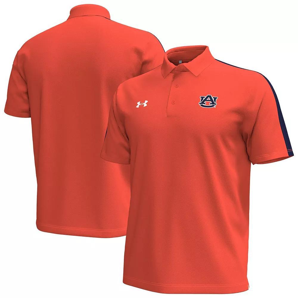 Men's Under Armour Orange Auburn Tigers Pinnacle Performance Polo, Size: Large Product Image