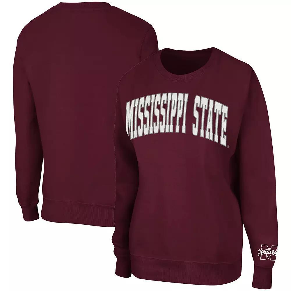 Women's Colosseum Maroon Mississippi State Bulldogs Campanile Pullover Sweatshirt, Size: 2XL, Mst Red Product Image