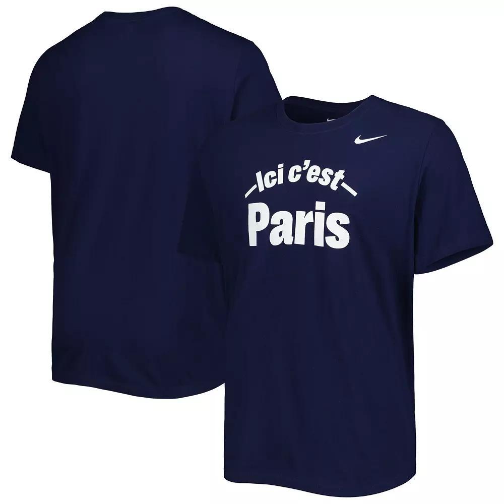 Men's Nike Navy Paris Saint-Germain Core T-Shirt, Size: XL, Psg Blue Product Image