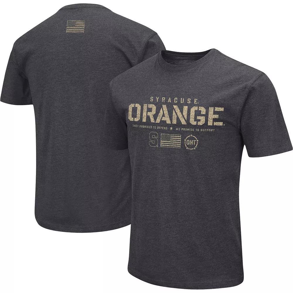 Men's Colosseum Heather Black Syracuse Orange Big & Tall OHT Military Appreciation Playbook T-Shirt,  Product Image