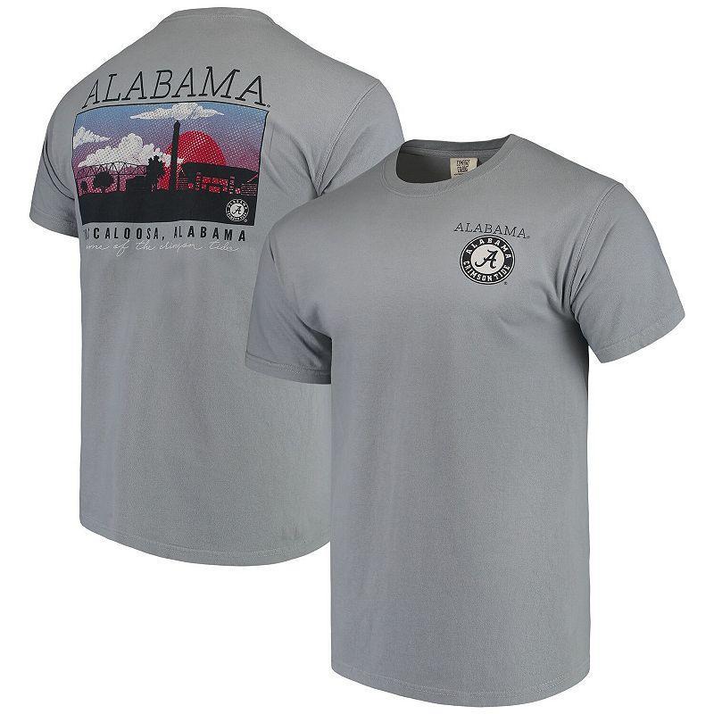 Men's Gray Alabama Crimson Tide Comfort Colors Campus Scenery T-Shirt, Size: 2XL, Grey Product Image