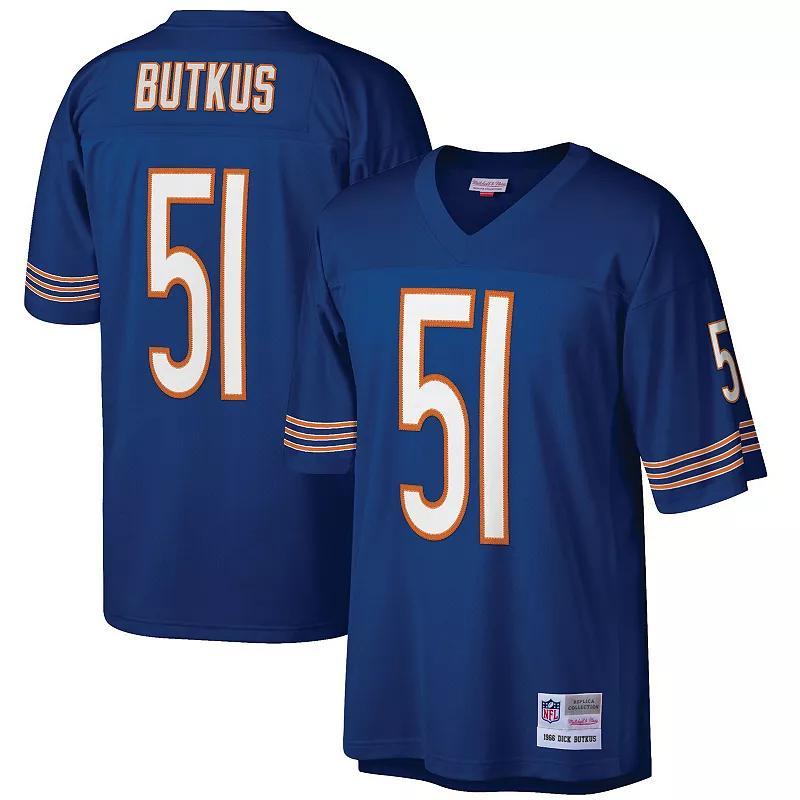 Mens Mitchell & Ness Dick Butkus Chicago Bears Retired Player Legacy Replica Jersey Blue Product Image