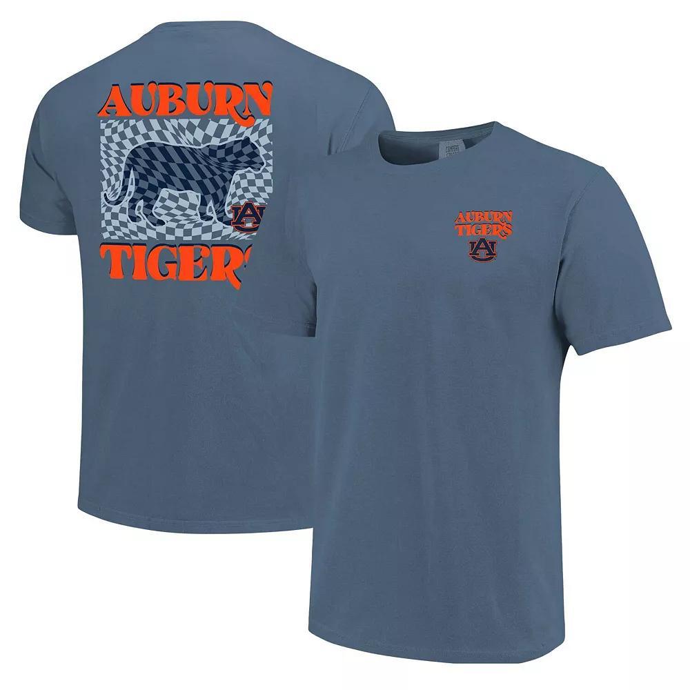 Women's Navy Auburn Tigers Comfort Colors Checkered Mascot T-Shirt,  Product Image