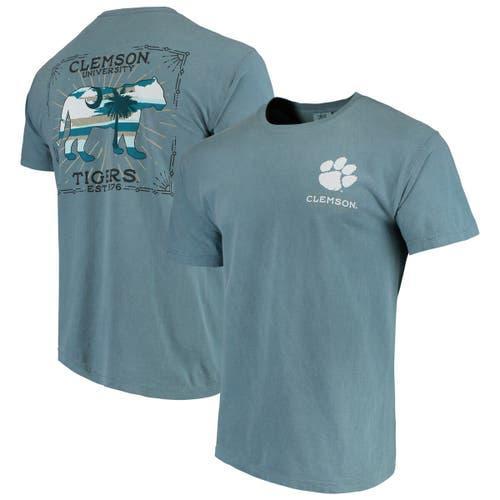 Men's Blue Clemson Tigers State Scenery Comfort Colors T-Shirt, Size: XL Product Image