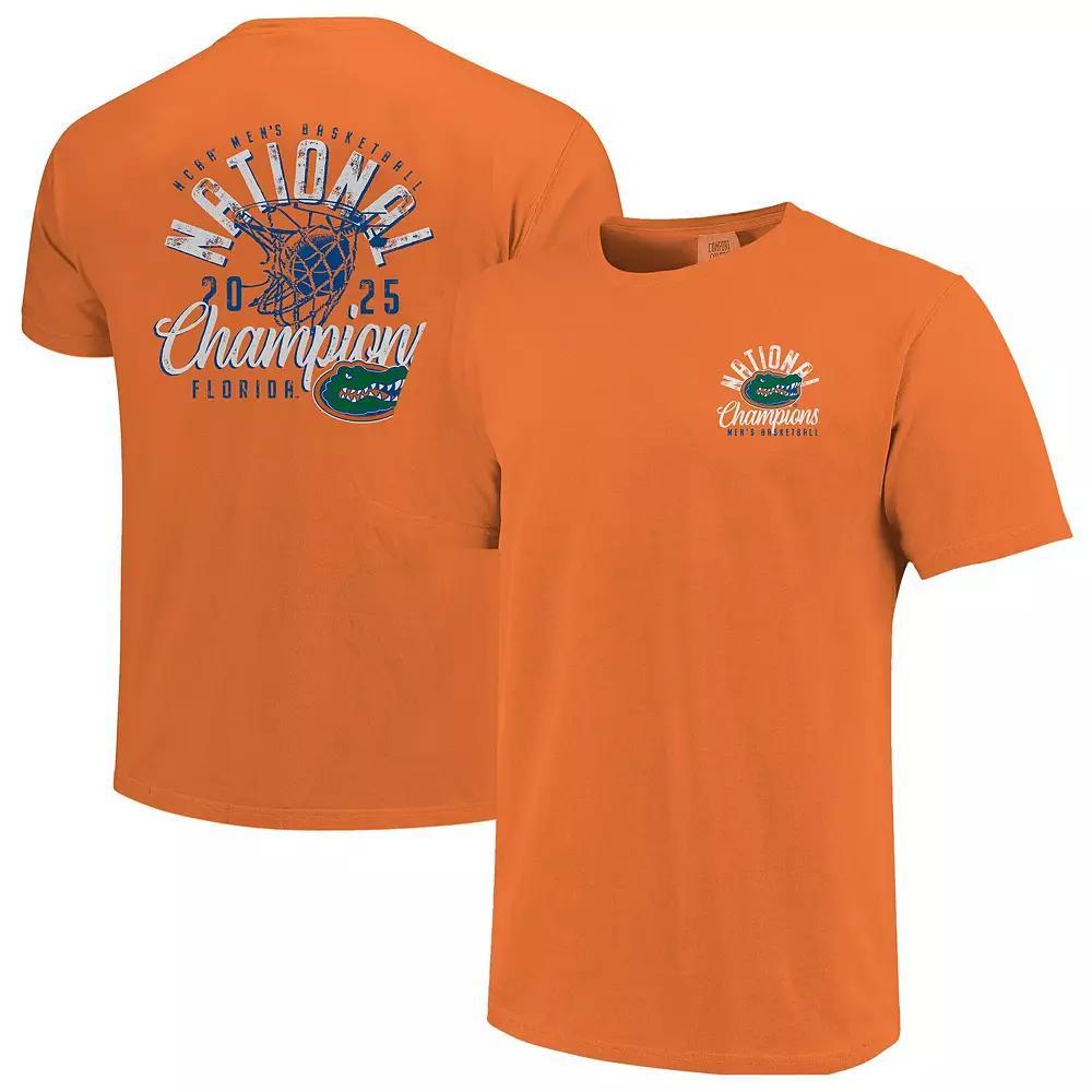 Men's Orange Florida Gators 2025 NCAA Men's Basketball National Champions Distressed Net T-Shirt, Size: Medium Product Image