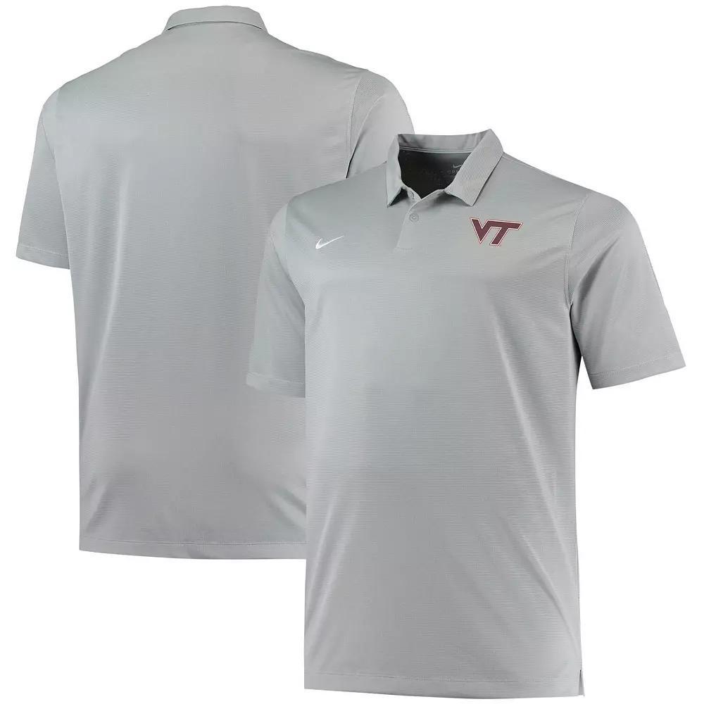 Men's Nike Heathered Gray Virginia Tech Hokies Big & Tall Performance Polo,  Product Image