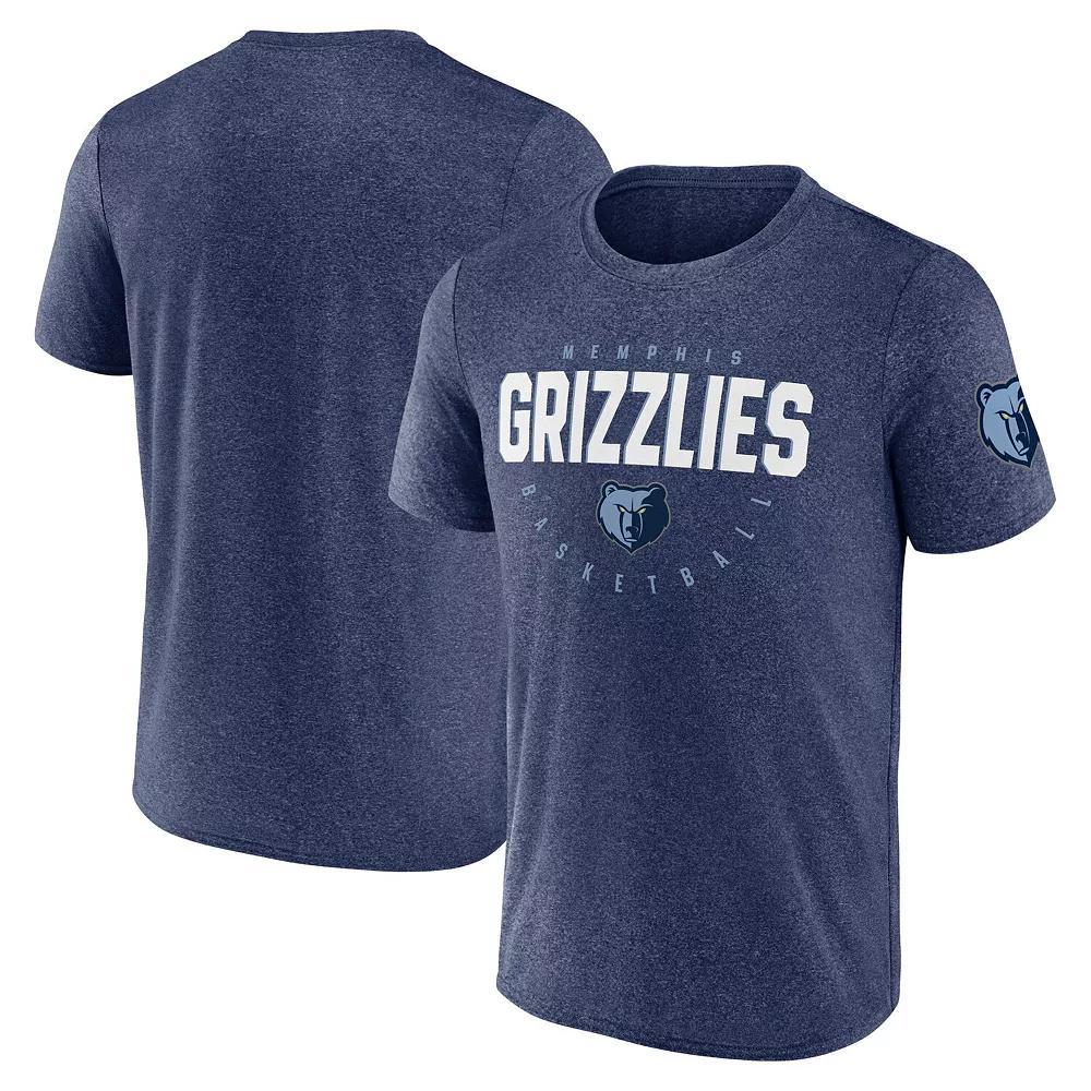 Men's Heather Navy Memphis Grizzlies Block Practice Performance T-Shirt,  Product Image
