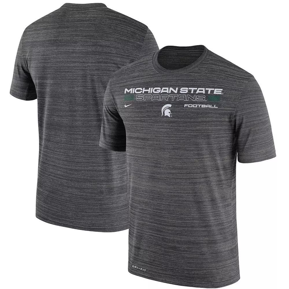 Men's Nike Charcoal Michigan State Spartans Velocity Legend Performance T-Shirt,  Product Image