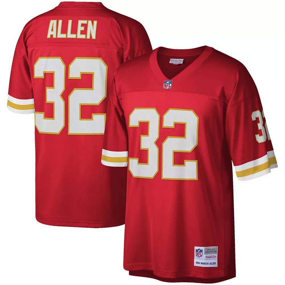 Men's Mitchell & Ness Marcus Allen Red Kansas City Chiefs Legacy Replica Jersey,  Product Image