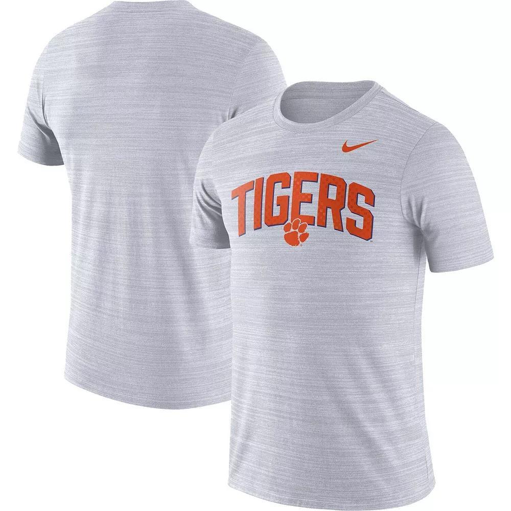 Men's Nike White Clemson Tigers Game Day Sideline Velocity Performance T-Shirt, Size: 2XL Product Image