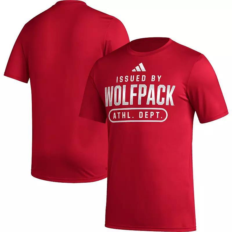 Men's adidas Red NC State Wolfpack Sideline AEROREADY Pregame T-Shirt,  Product Image