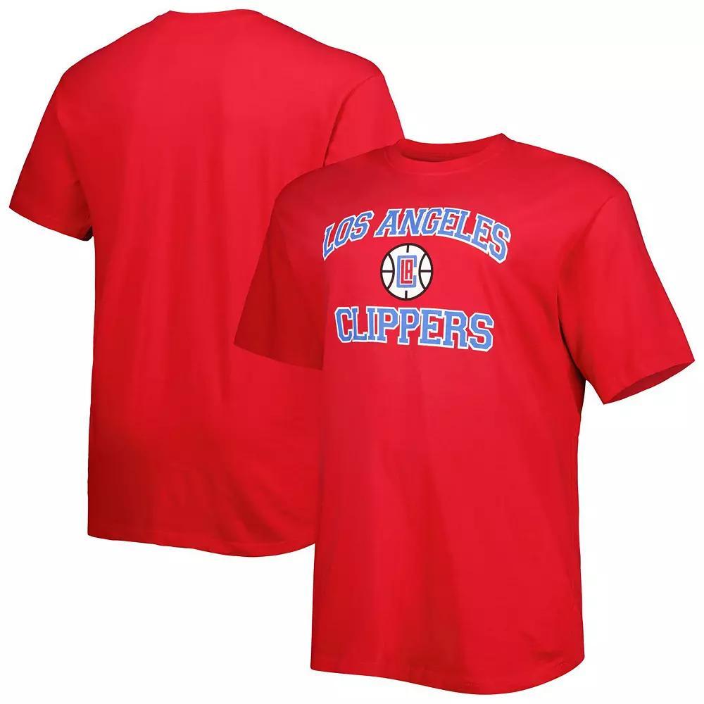 Men's Red LA Clippers Big & Tall Heart & Soul T-Shirt, Size: XLT Product Image