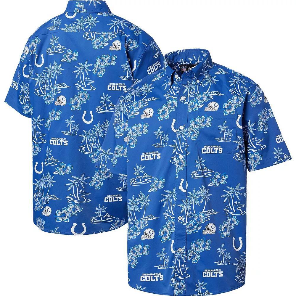 Men's Reyn Spooner Royal Indianapolis Colts Kekai Button-Up Shirt,  Product Image