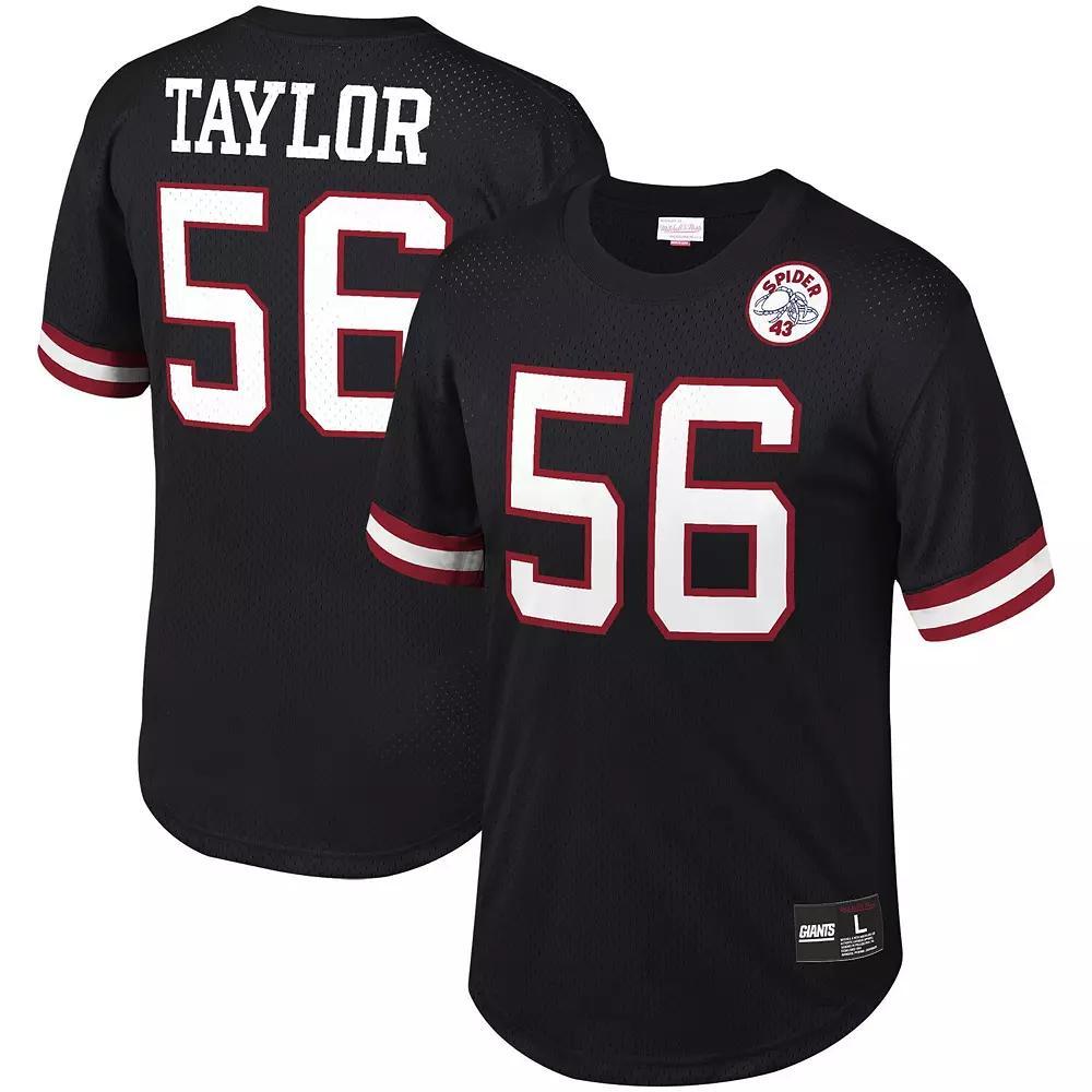 Men's Mitchell & Ness Lawrence Taylor Black New York Giants Retired Player Name & Number Mesh Top,  Product Image
