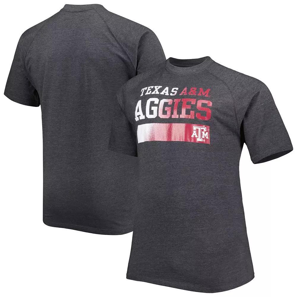 Men's Charcoal Texas A&M Aggies Big & Tall Raglan T-Shirt,  Product Image