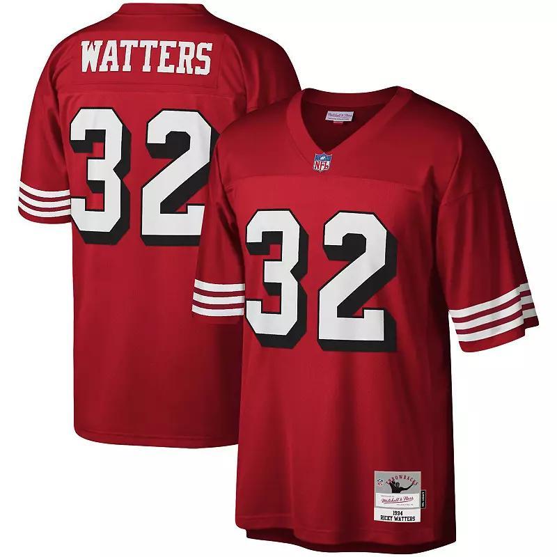 Men's Mitchell & Ness Ricky Watters Scarlet San Francisco 49ers Legacy Replica Jersey,  Product Image