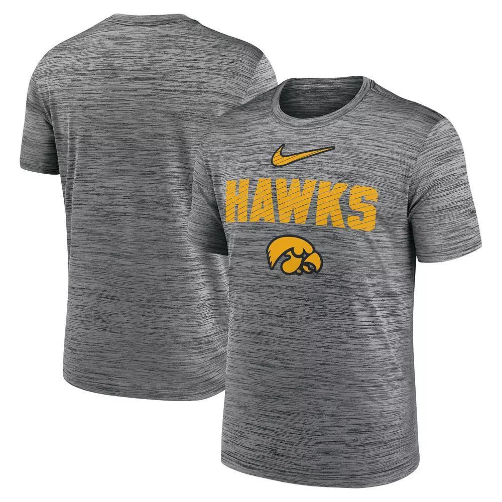 Men's Nike Anthracite Iowa Hawkeyes Campus Slant Velocity Performance T-Shirt,  Product Image